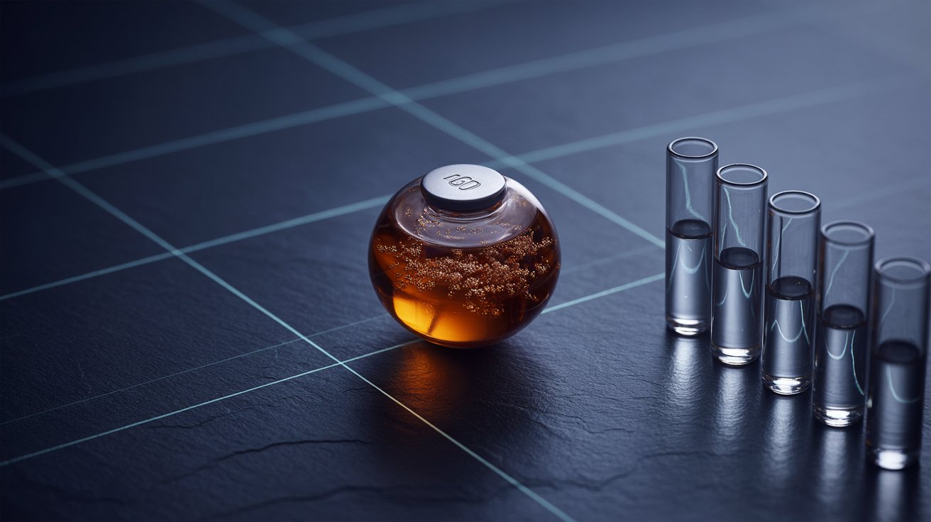 Laboratory scene illustrating Glow & Klow Blends vs. Individual Peptides: When Convenience Wins, When Single-Vial Wins
