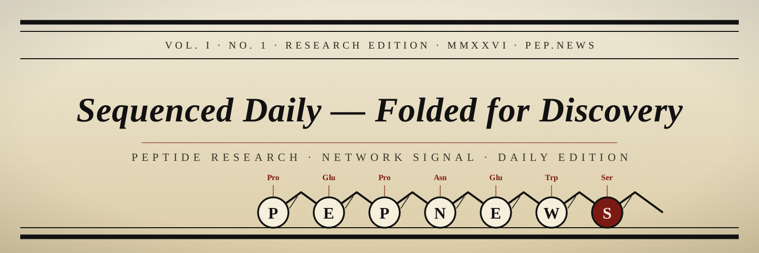 PEP/NEWS — Peptide intel. Daily.